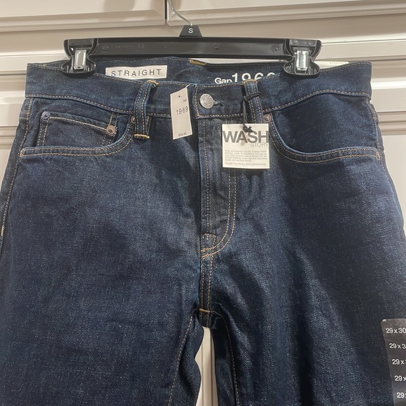 Mens Gap Straight Leg Jeans Dark Wash - Picture 2 of 6